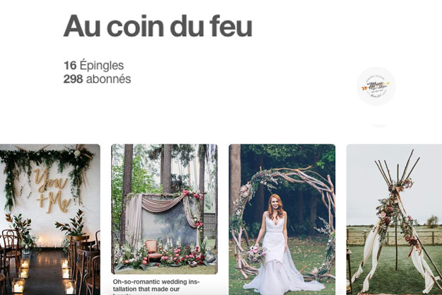 Pinterest : trouver l’inspiration pour votre mariage