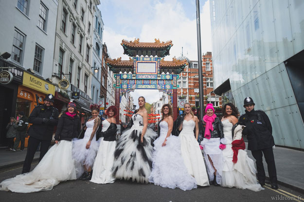 Trash the dress : réactions des Queens of London