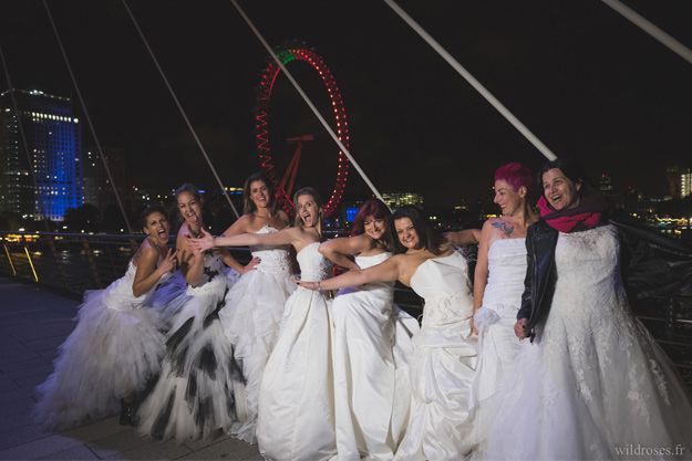 Trash the dress : réactions des Queens of London