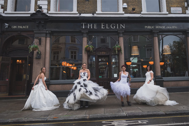 Trash the dress : réactions des Queens of London