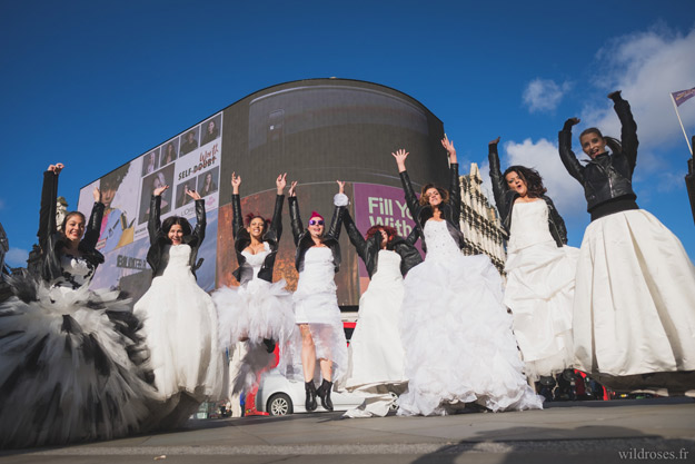 Trash the dress : réactions des Queens of London